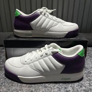 Vintage Reebok S. Carter Shoes Jay Z Sz 13 Sneakers 2000s White Purple Green DS